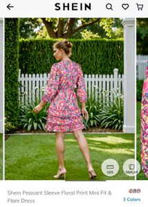 Shein Floral Print Mini Dress