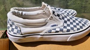 vans checkerboard slip on