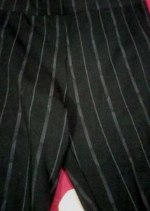 Pinstripe Black Pants