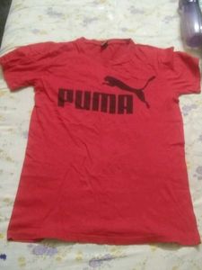 Red Puma Logo T-Shirt