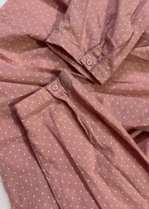 Cute Pink Polka Dot Blouse