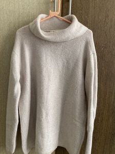 Cozy Cowl Neck Imported Warm Knit Sweater