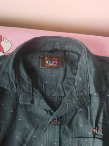 new boys  Green Dotted Shirt