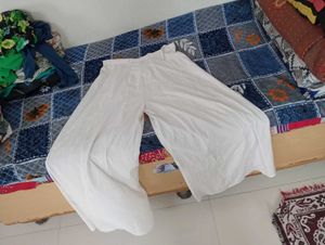 White Wide Leg Palazzos