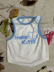 Hello Kitty Ribbed Tank Top
