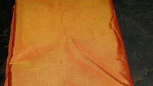 mustard crepe silk saree