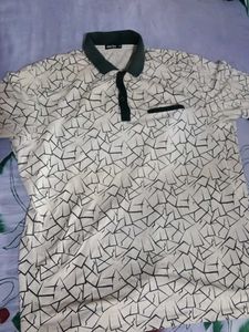 Men's Graphic Print Polo Shirt