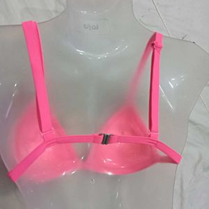 Bright Pink🪔 Ribbed Bikini Top