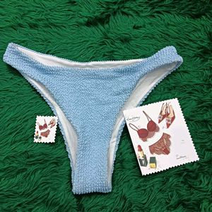Light Blue 🎁🆕Textured Bikini Bottom