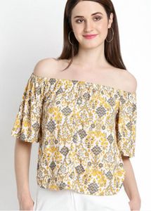 Akkriti by Pantaloons Floral Off-Shoulder Top
