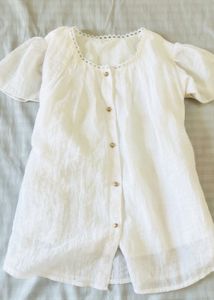 Elegant White Button-Up Blouse