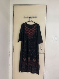 pakistani Black Printed Kurta