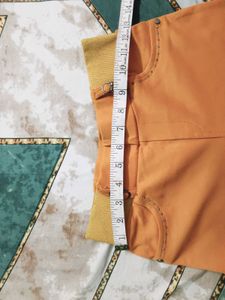 Orange Casual Pants