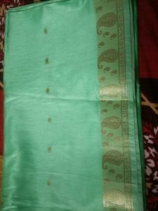 Elegant Green saree with blouse