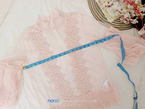 Elegant Lace Sheer Blouse