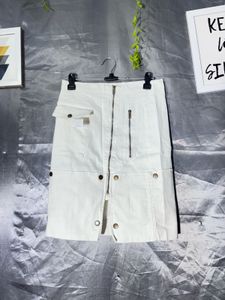 Stylish White Cargo Skirt