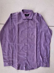 BASICS Purple Button-Down Shirt