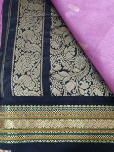 Elegant Pink Saree without blouse