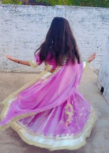Elegant Lavender Lehenga Choli Set 22 kali poshak