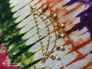 Bahubali Ear Ring Joint With Beads Design
