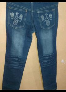 Embroidered Denim Jeans for Girls
