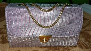 Sparkly brand new Pink Chain Handbag
