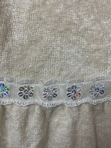 woollen dress cum top Cute Beige  for m &amp;L