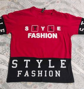 Red & Black Style Fashion T-Shirt