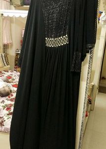 Elegant Black Abaya Gown