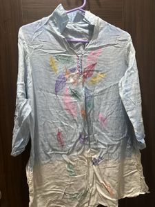 Painted Kurti Type Top