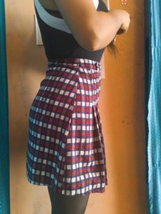 🌸Red Plaid Mini Skirt🌸