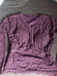 Purple Lace Blouse