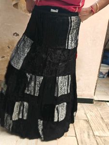 Bohemian Patchwork Maxi Skirt