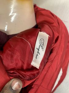 Stylish Red &amp; White Hooded Jacket