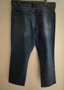 H&amp;M - Women's Distressed Blue Denim Jeans