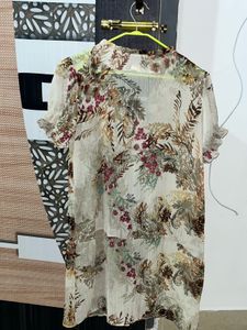 Floral Print Ruffled Blouse🪷