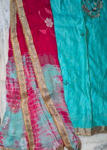 Beautiful handwork Kurta Set Suit.