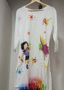 New  Holi Print Kurtafor woman ( size xxl)