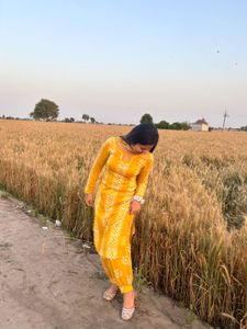 Yellow Kurta Set with Pants