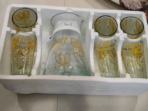 7 Pieces Glass Lemon Set