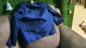 Beautiful kids boy blue suit