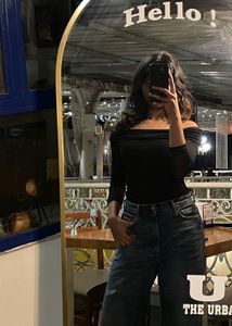 Chic Black Off-Shoulder Top
