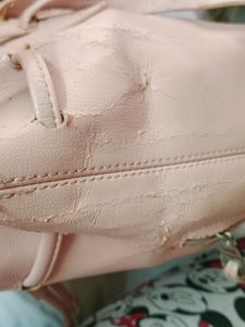 ZARA Peach Back Bag