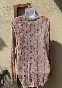 Knitted Cut Out Sweater