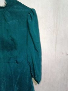 Elegant Teal Mini Dress