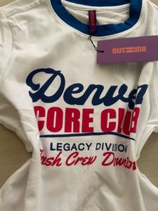 Denver Core Club Graphic crop top