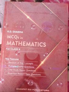 R.D. Sharma MCQs in Mathematics for Class X