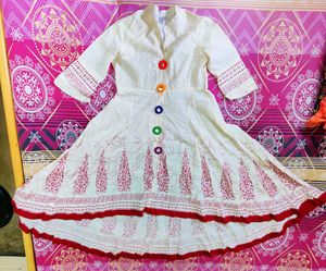 pure cotton chikon anarkali gown❤️never used