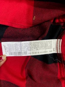 ZARA | Red &amp; Black Plaid Flannel Shirt