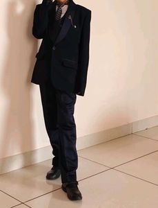 3-piece rich navy blue suit for dashing young boy